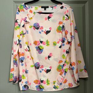 Banana Republic Floral Boatneck Blouse